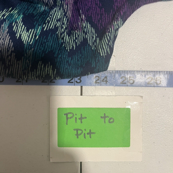 Old Navy Women's NWT Teal Purple Faux Wrap Dress XXL Midi Deep V-Neck Casual - Picture 8 of 12